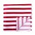 Red and White Stripe Football Pocket Square #AB-TPH1019/4 ##LS