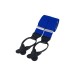 Royal Blue Rolled Leather Braces #BR-032