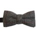 Grey Herringbone Tweed Bow Tie #BWW112/1