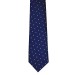 Navy Blue White Polka Dot Slim Tie #C129/2
