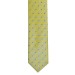 Yellow and Navy Dot Slim Tie and Hankie Set