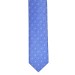 Blue and Navy Dot Slim Tie and Hankie Set