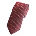 Red Enigma Silk Tie with Matching Pocket Square