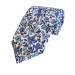 Blue Meadow Cotton Tie and Hankie Set