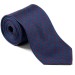 Navy with Red Polka Dot Silk Tie with Matching Pocket Square