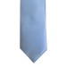 Pale Blue Twill Tie with Matching Pocket Square
