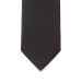 Black Satin Tie with Matching Pocket Square