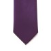 Purple Satin Tie with Matching Pocket Square