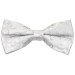 Silver Royal Swirl Wedding Bow Tie #AB-BB1001/5