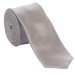 Silver Shantung Tie with Matching Pocket Hankie
