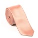 Peach Satin Tie with Matching Pocket Square