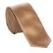 Toffee Satin Tie with Matching Pocket Square