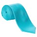 Turquoise Fine Twill Tie with Matching Pocket Square