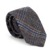 Grey Overcheck Wool Tie