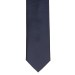 Navy Fine Twill Tie with Matching Pocket Square