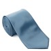 Light Blue Satin Tie with Matching Pocket Square
