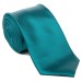 Teal Satin Tie with Matching Pocket Square