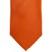 Orange Satin Tie with Matching Pocket Square