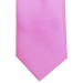 Candy Pink Satin Tie with Matching Pocket Square