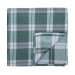Wide Check Pocket Square Moss Green