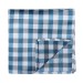 Neat Check Formal Pocket Square Blue