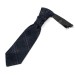 Navy Blue Overcheck Wool Cravat