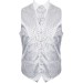 Silver Vintage Vine Formal Waistcoat #AB-WW1004/5